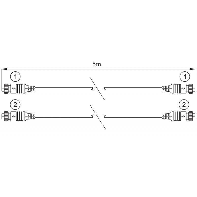 Cabluri Senzori 5ml pentru Debitmetru Ultrasonic PCE-TDS 100 Series Pce Instruments
